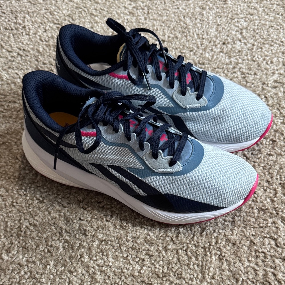 Reebok Women's Blue and Pink Running Shoes